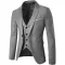 Costumes Slim 3 pièces pour hommes, veste et pantalon Blazer pour fête de mariage, coupe cintrée à un bouton from  at ESAR # 641B03B5814B8_40D8