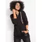 Extra-long jersey hooded zip-up Sweatshirt with two-way zipper and side pockets from  at ESAR # 641B24414B13F